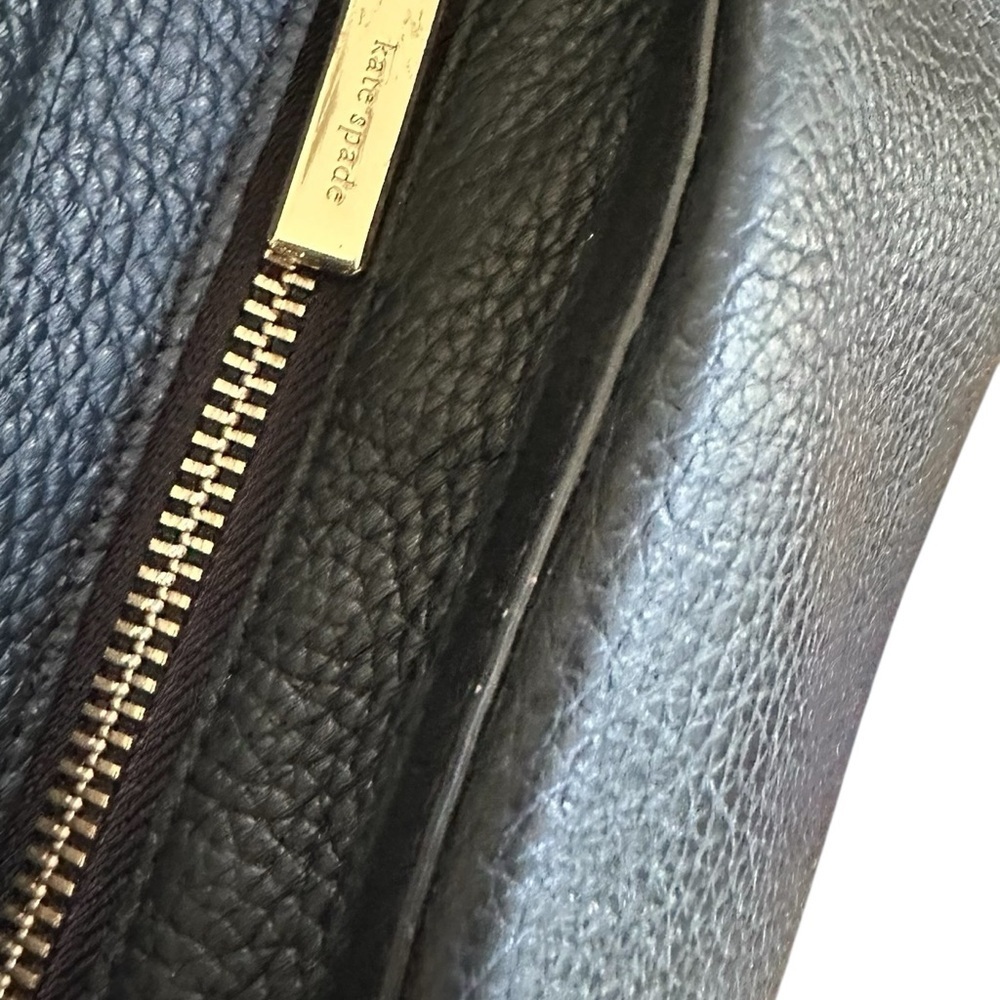 Kate Spade Black Pebbled Leather Shoulder Bag NWOT Quiet Luxury Hobo - Picture 8 of 17